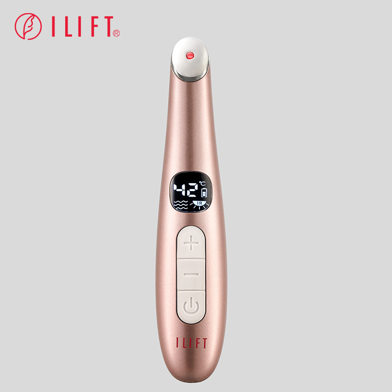 Custom led light eyes beauty equipment levantamiento de parpados device eye massage vibration therapy wand