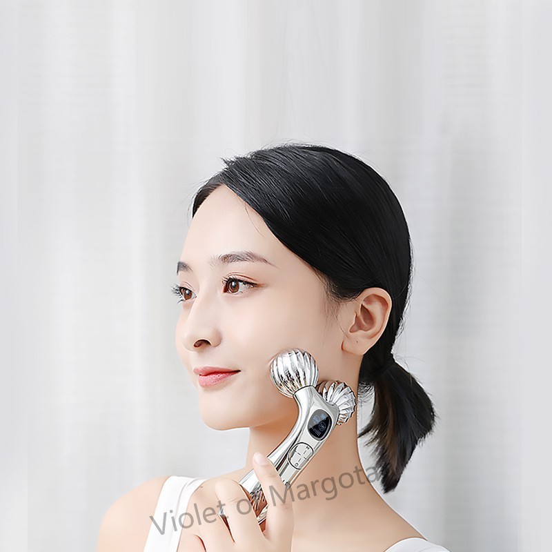 Korean style Y shape 3D electric Face Massager roller with EMS and Vibration for face and body Skin Lifting Firming and slimming