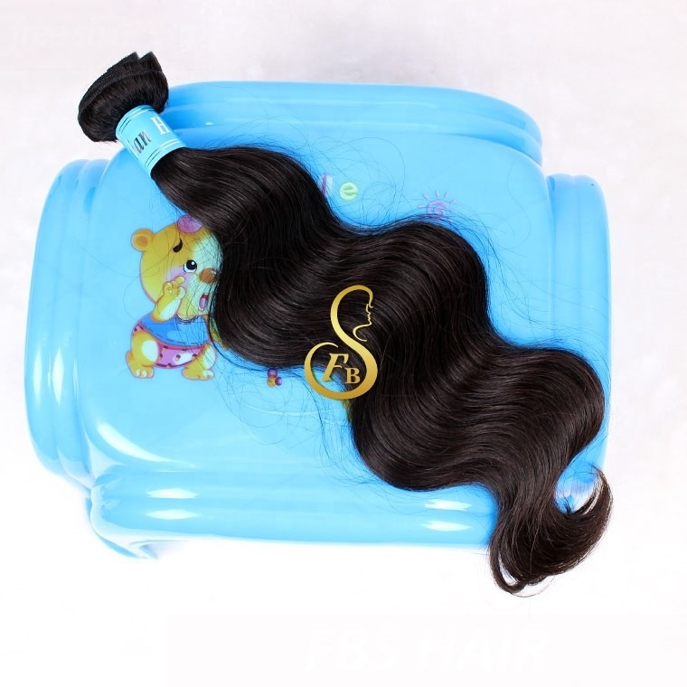 FBS High Quality Microlink Hair Extensions, 8A 30 Inches 100% Raw Indian Hair, Water Wave Hair Weave Bundles for Woman