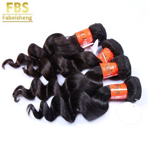 FBS Raw Indian Wavy Cuticle Aligned Hair Vendors, 100% Human Hair Extensions, Remy Human Loose Curly Bundles