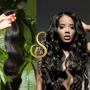 FBS High Quality Microlink Hair Extensions, 8A 30 Inches 100% Raw Indian Hair, Water Wave Hair Weave Bundles for Woman