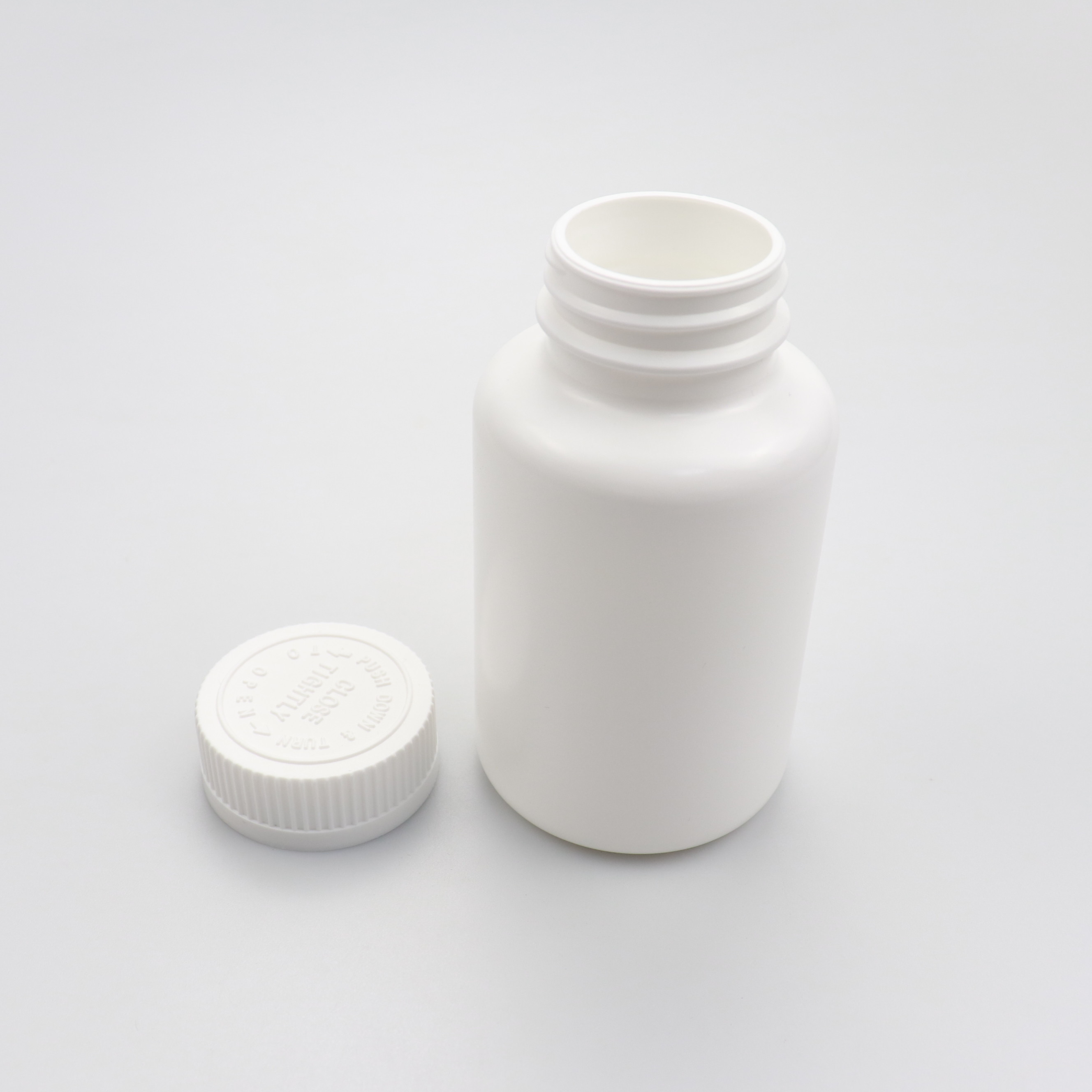 Best Selling 30ml 45ml 60ml 80ml 100ml 120ml 150ml 175ml 200ml Custom White HDPE Plastic Pill Container Blowing Plastic Bottle