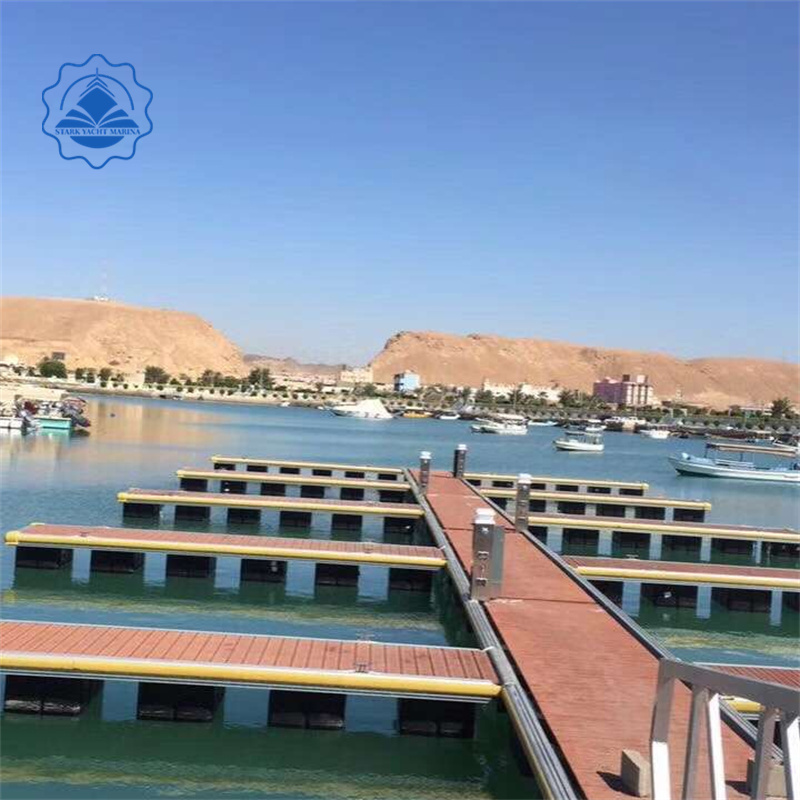 Boat  jetty Aluminum floating marina  eps foam  dock protect good quality in China