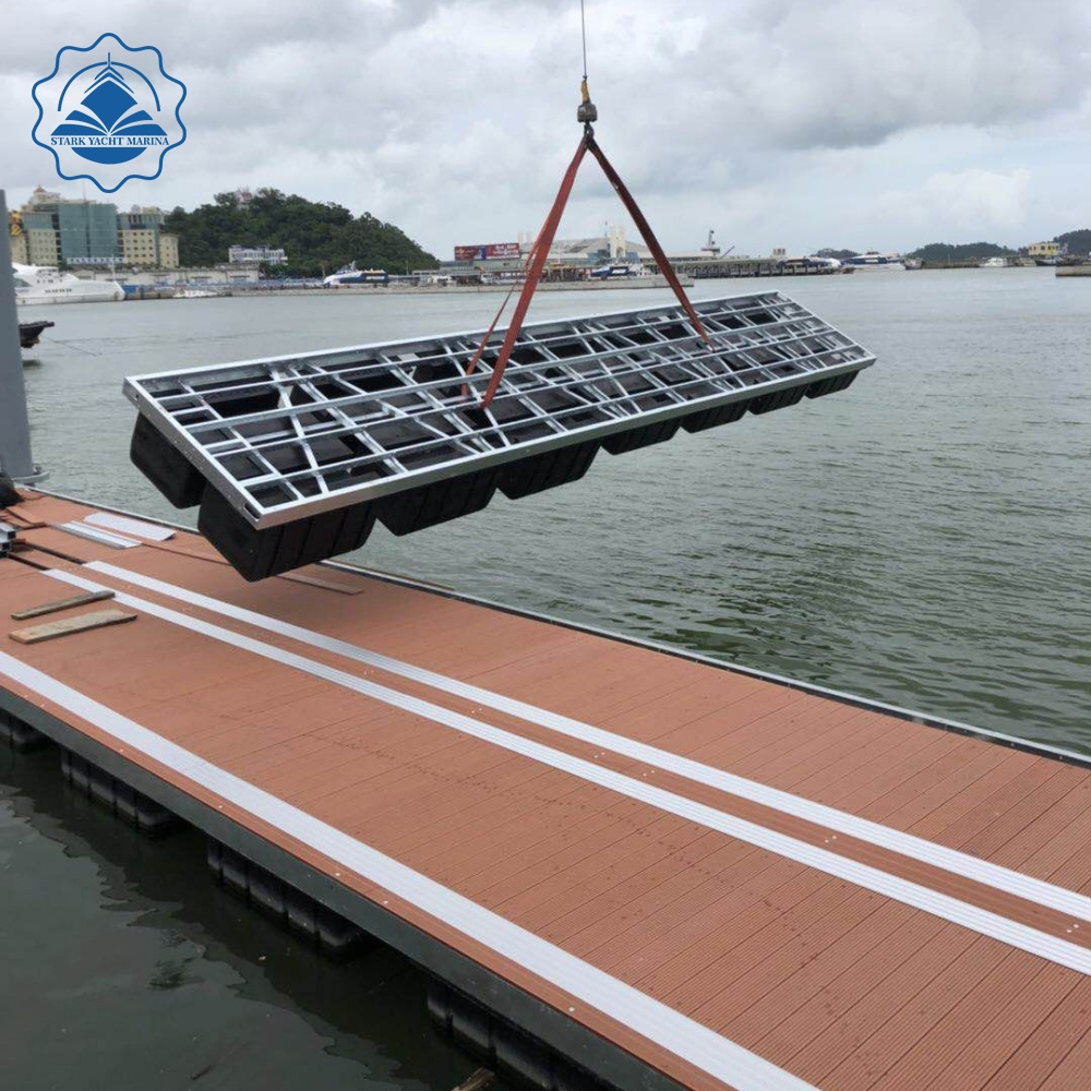 Floats pontoon series  T6061 Alloy  marine dock marina float Aluminum walkway  pontoon bridge