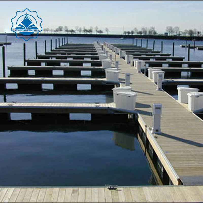 PE plastic floating pontoon dock/bridge black or blue colour fill in the foam high quality marine parts