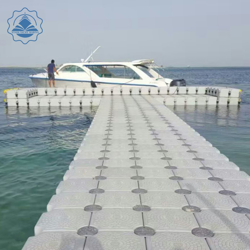 marine supplies summer fishing float HDPE Wholesale Durable double floating dock floating platforms plastic pontoon cubes