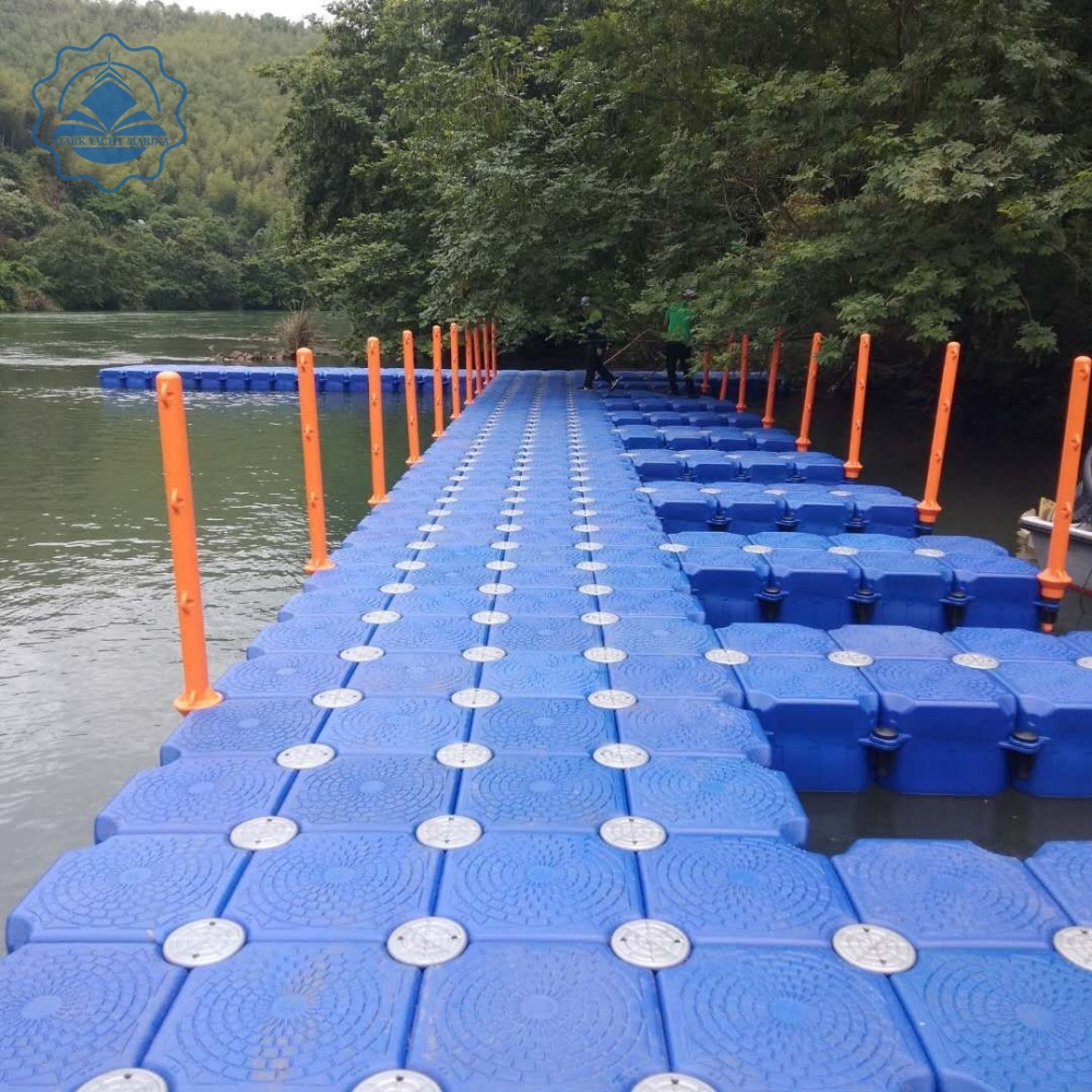 marine supplies summer fishing float HDPE Wholesale Durable double floating dock floating platforms plastic pontoon cubes