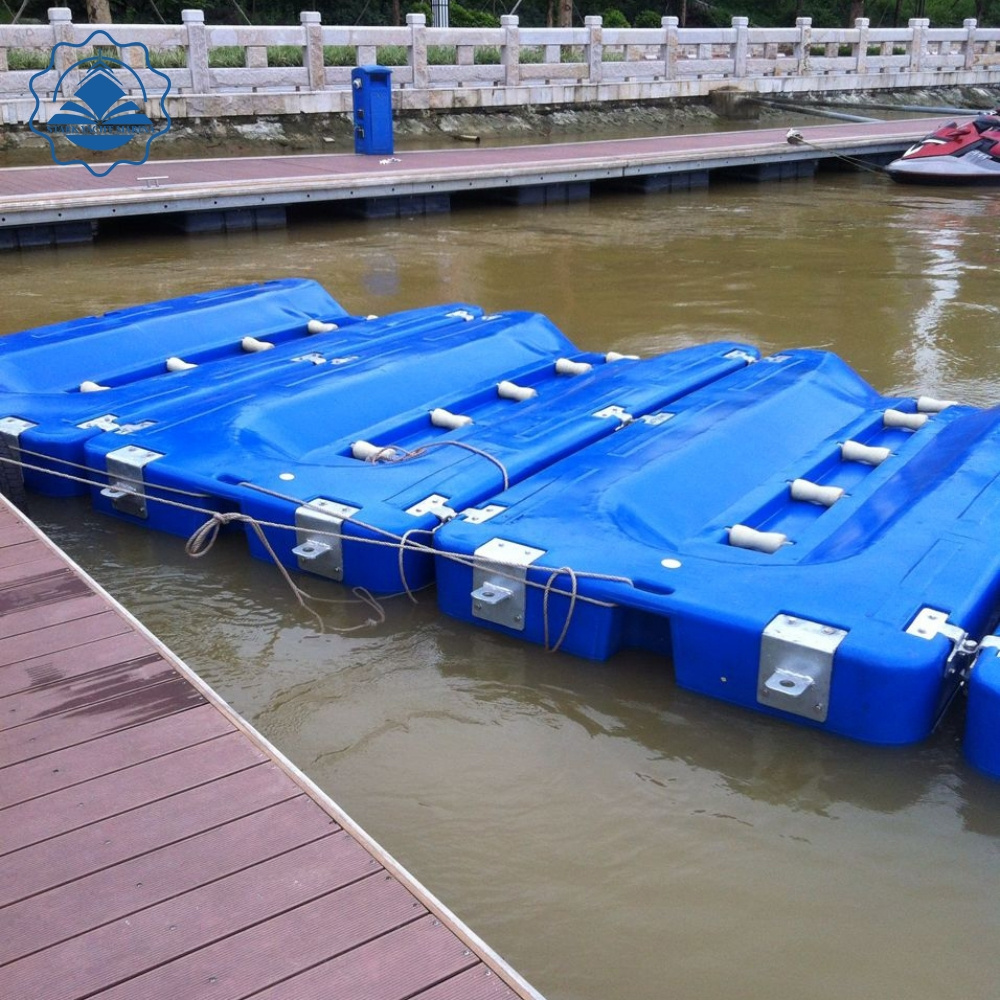 Modern light blue color  LLDPE series  sea doo  jetski Dock  floating pontoon jet ski lift