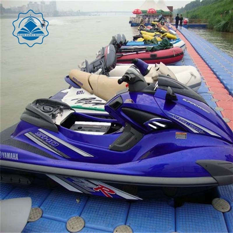 pontoon tubes fishing float Durable Blue Plastic Floating Pontoon Dock Used Jet Ski Floating Dock swimming pool