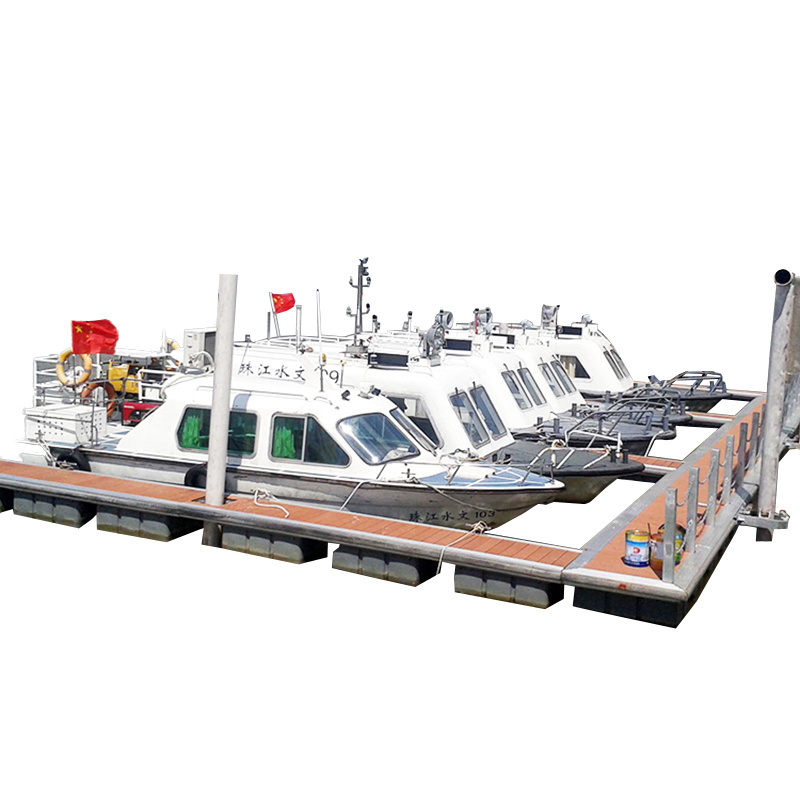 Boat pontoon jetty Aluminum floating marina  eps foam  dock protect good quality for hot sale