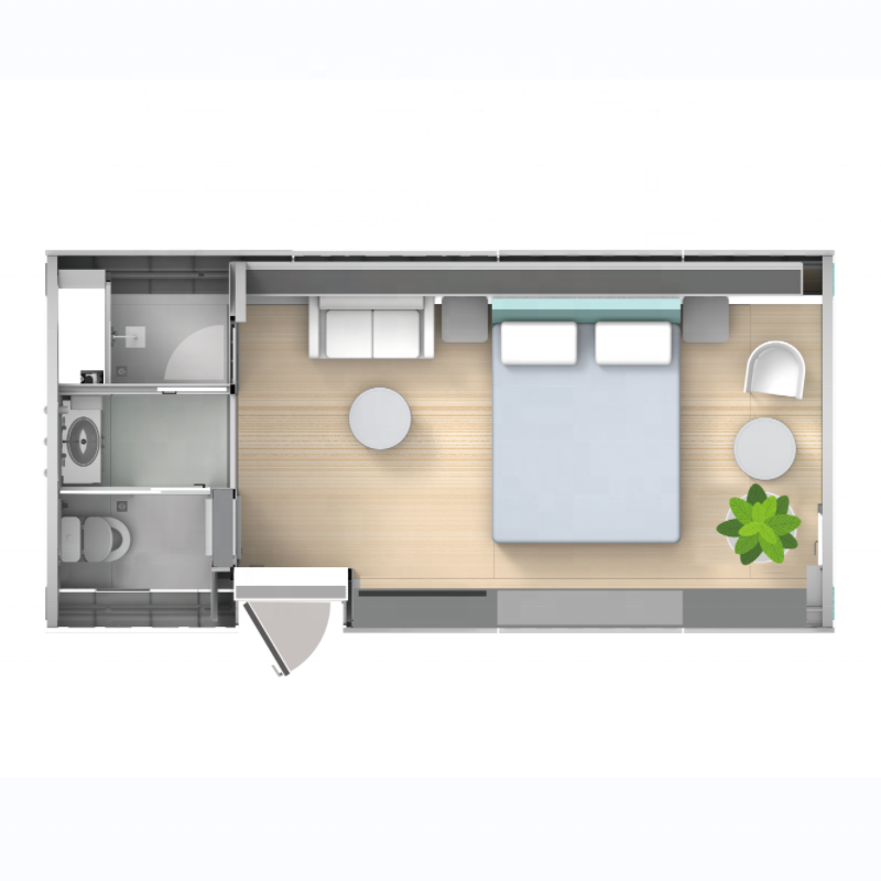 Double Space Apple Capsule China Prefab Modular Homes House Porta Cabin 20ft And 40 Ft Detachable House For Sale