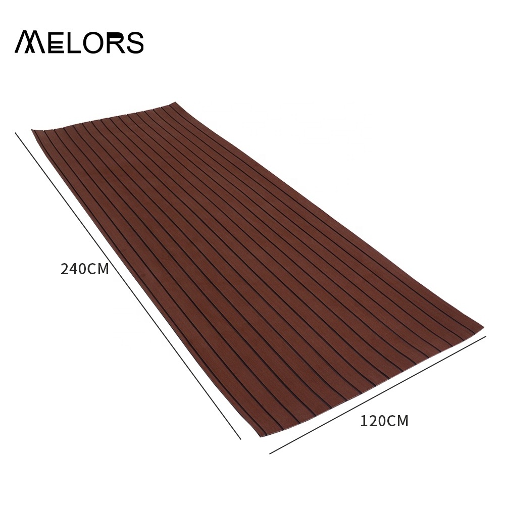 Melors OEM Supply EVA Foam Boat Decking Faux Teak Sheet Boat Synthetic Decking Marine Flooring