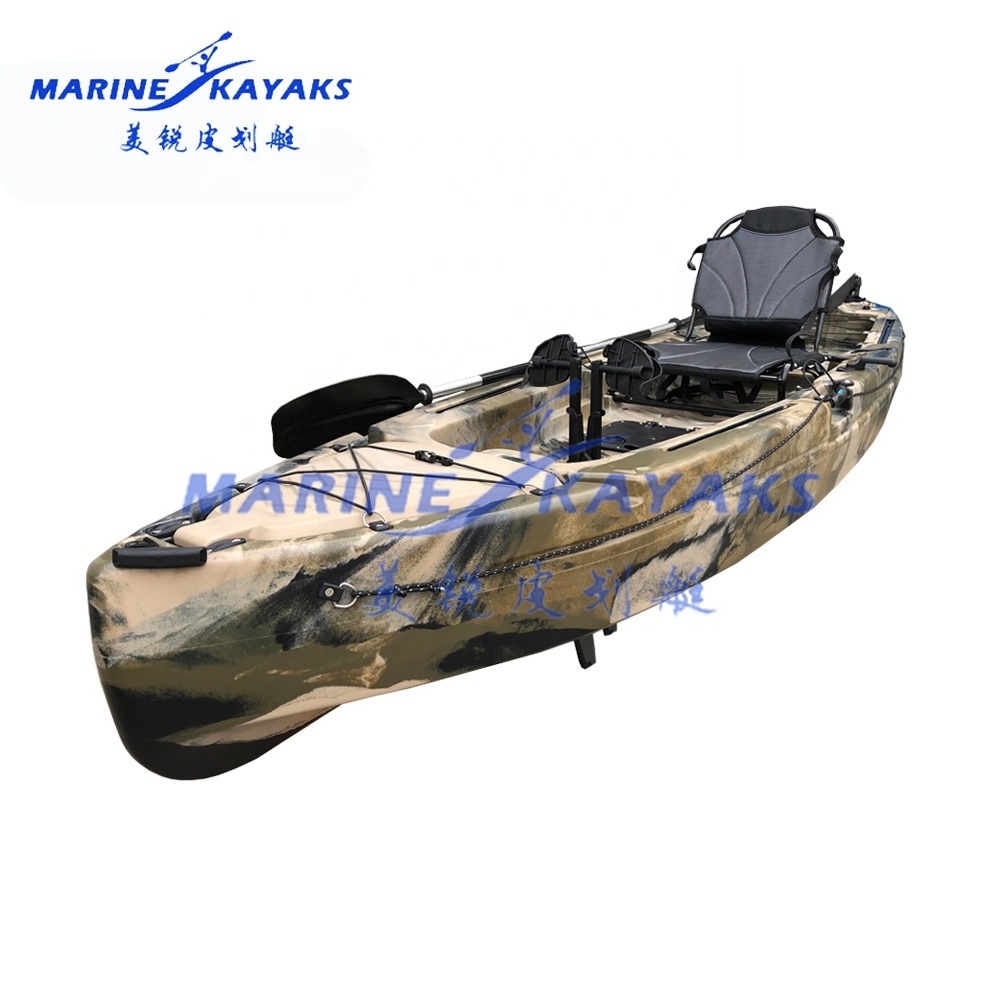 Kayak,11.5 FT Pedal Kayak Use Fin Pedal Drive,nativ Rudder Install Trolling Motor 2023 Single Sit on Fishing