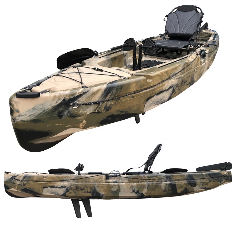 Kayak,11.5 FT Pedal Kayak Use Fin Pedal Drive,nativ Rudder Install Trolling Motor 2023 Single Sit on Fishing