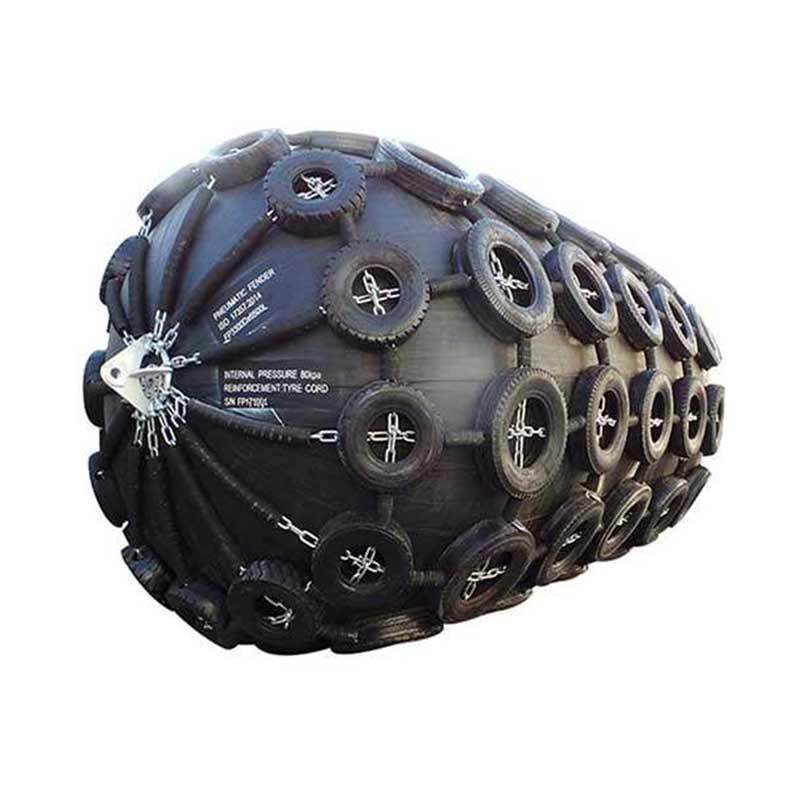 Hot Sale Pneumatic Floating Marine Rubber Fenders With Tires And Chains Used To Protect Dock And Ship