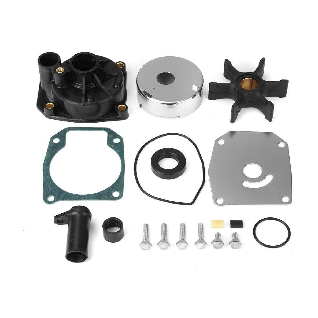 Water Pump Impeller Repair Kit Replacement for Omc Johnson Evinrude Outboard 40 50 60 65 70 75 HP Boat Motor Engine Parts 432955