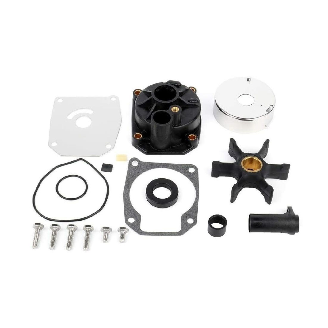 Water Pump Impeller Repair Kit Replacement for Omc Johnson Evinrude Outboard 40 50 60 65 70 75 HP Boat Motor Engine Parts 432955