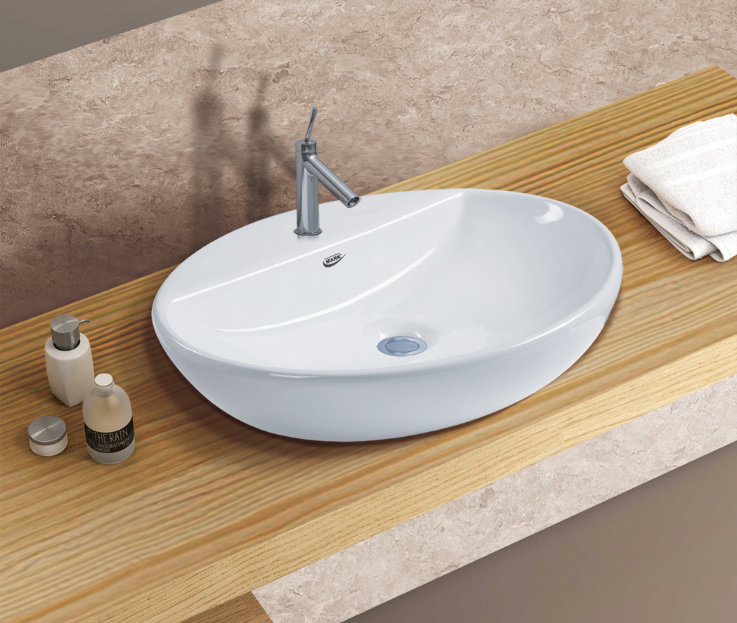 Hot Selling Premium Bathroom Ware Apple Tabletop Wash Basin Sinks for Hotel and Restaurant Use from India