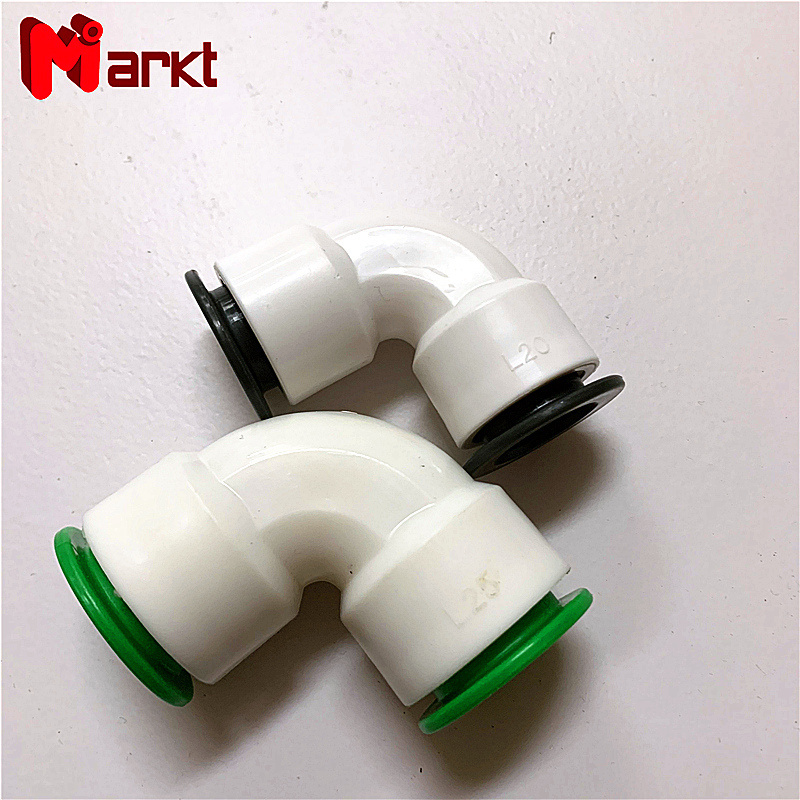 New style customized ppr pipe quick insert series 90 degree elbow push fit fittings