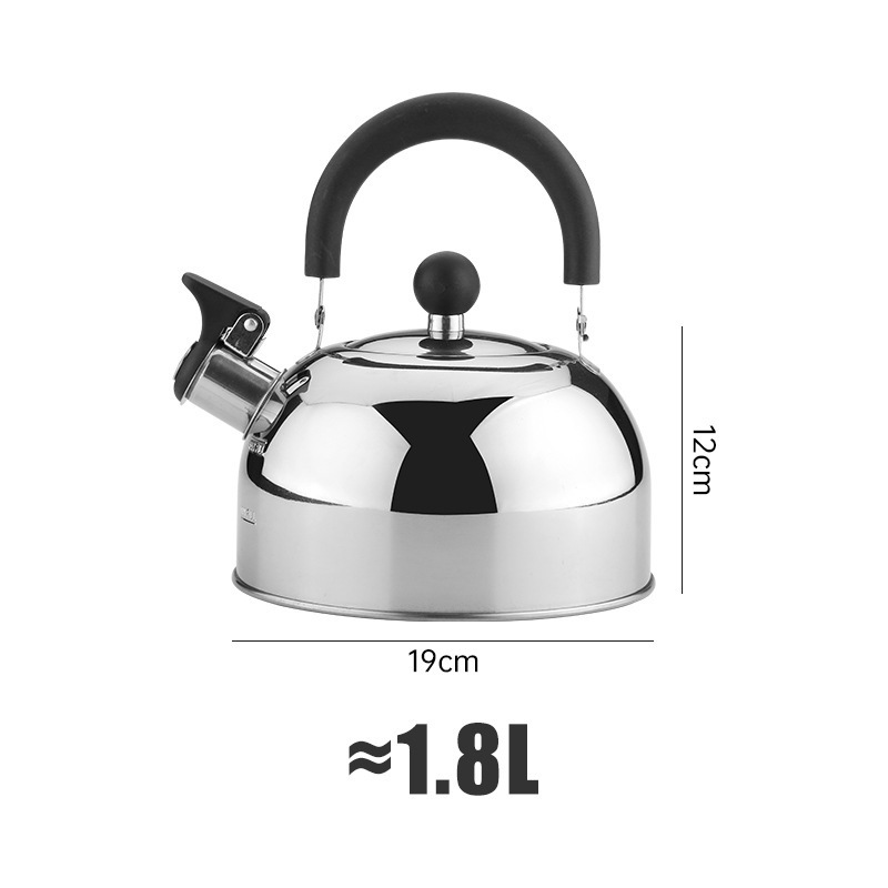 New Design Stainless Steel Safety Lid  Whistle Spout Kettle Electromagnetic Gas Stove Boiling Kettle