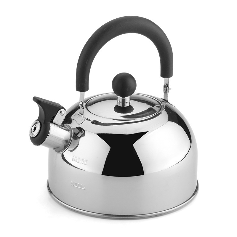 New Design Stainless Steel Safety Lid  Whistle Spout Kettle Electromagnetic Gas Stove Boiling Kettle