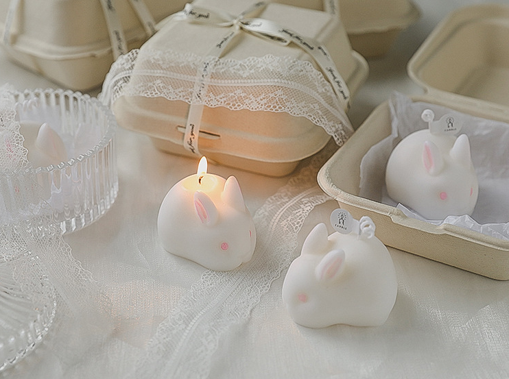 Cute Rabbit Shaped Novelty Scented Candle Scented Candles