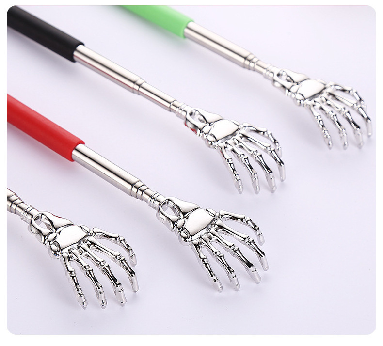 Stainless Steel Back Scratcher Massager Metal Compact Extendable 5 Section 20-68cm Scratching Tool