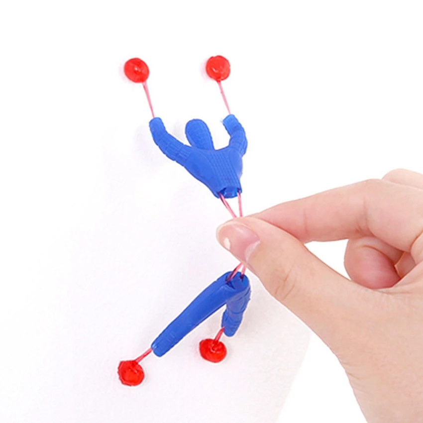 Funny Sticky Wall Climbing Men Toys Children Plastic Climbing Flip Man Fidget Popper Kids Novelty Stretchy Sticky Toy