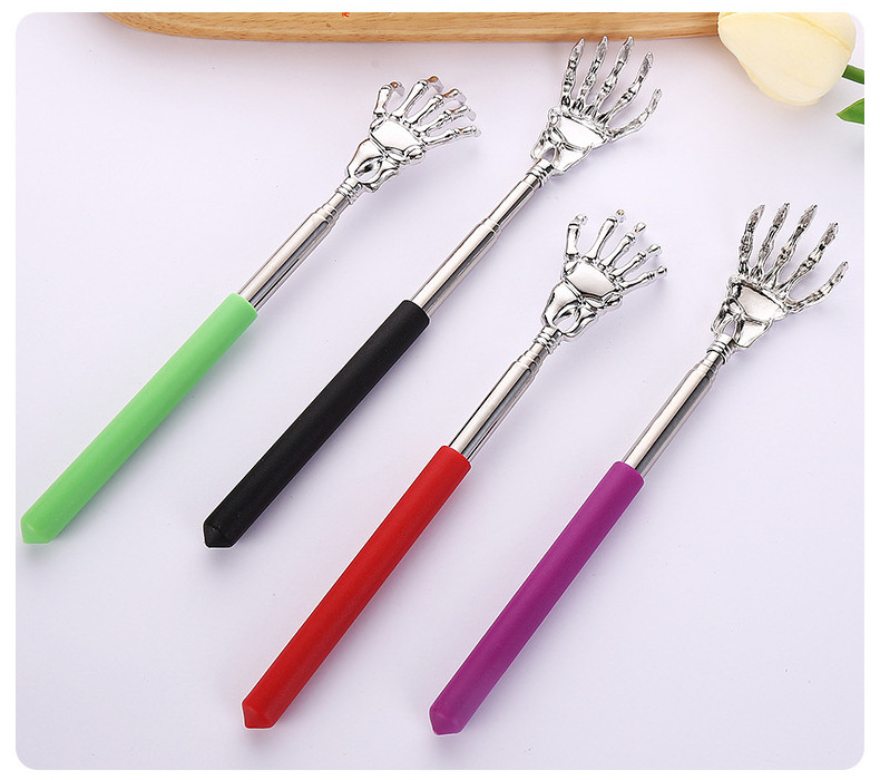 Stainless Steel Back Scratcher Massager Metal Compact Extendable 5 Section 20-68cm Scratching Tool