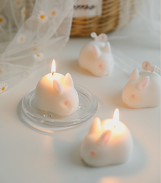 Cute Rabbit Shaped Novelty Scented Candle Scented Candles