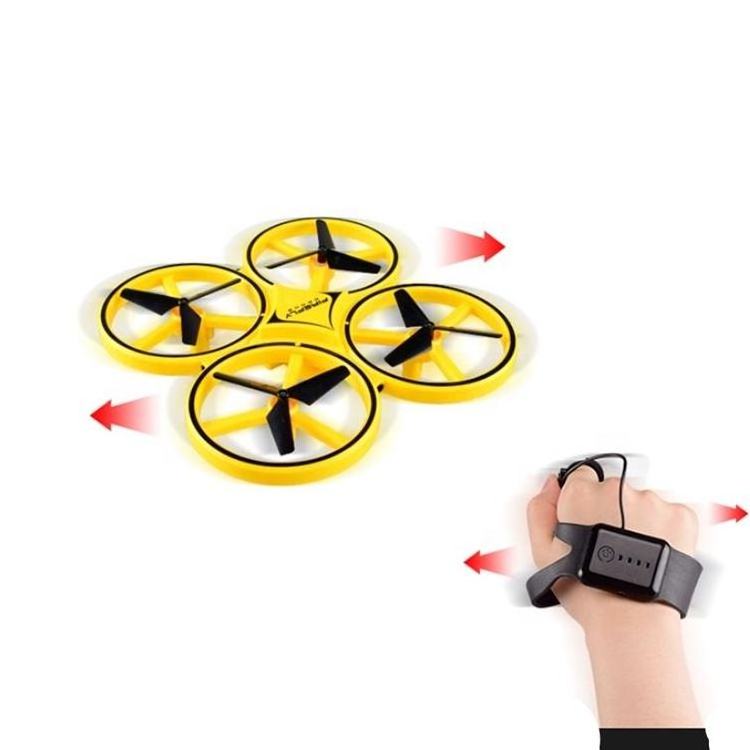 LED Mini Flying Toy LED Lights Gravity Sensor Watch Induction RC Mini Drone  Hand Gesture Control Mini Drone With Led Light