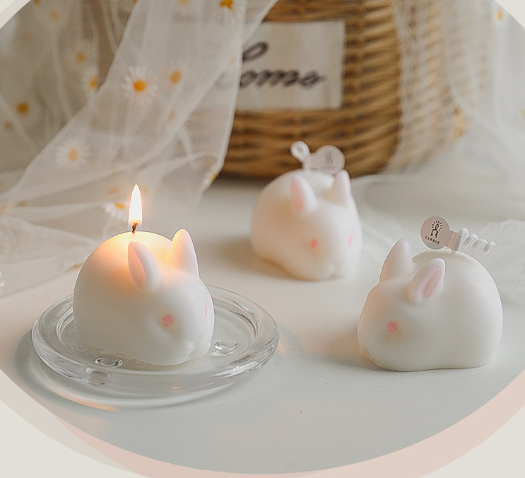 Cute Rabbit Shaped Novelty Scented Candle Scented Candles