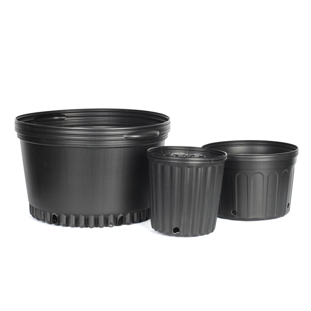 Wholesale Cheap Black 1 2 3 5 7 14 15 Gallon Injection Blow Mold Mould Nursery Plastic Plant Pots For Nursery Plants