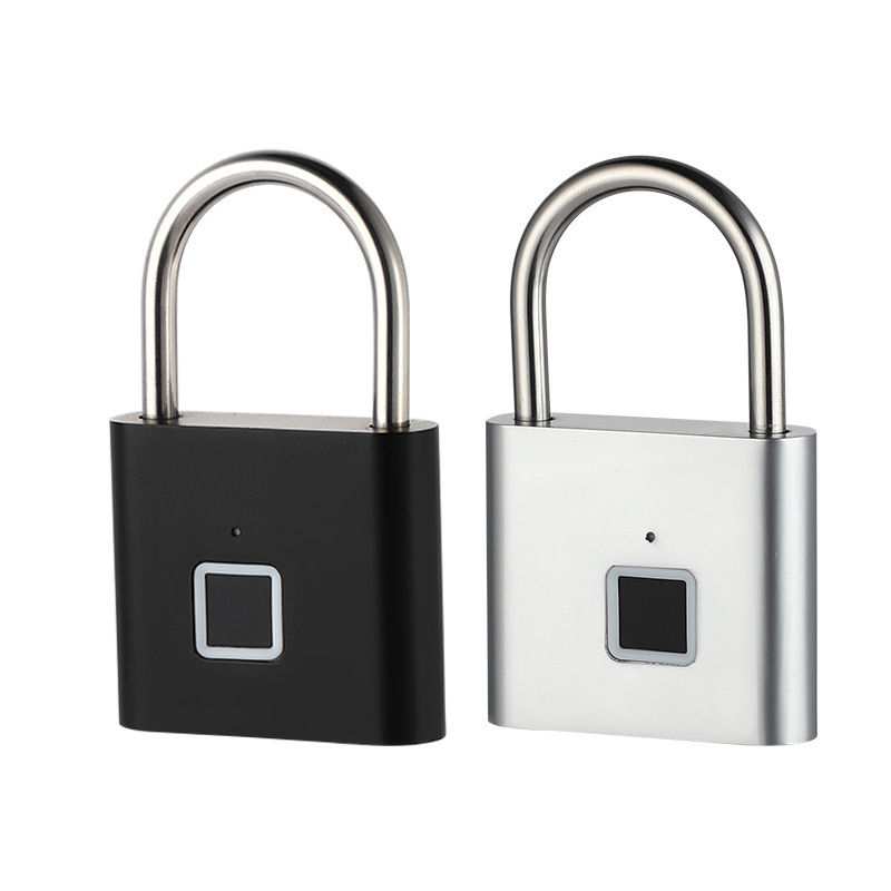 Smart Fingerprint Padlock Outdoor Waterproof And Rust-proof Padlock Smart Electronic Padlock Anti-theft Combination Lock Cabinet