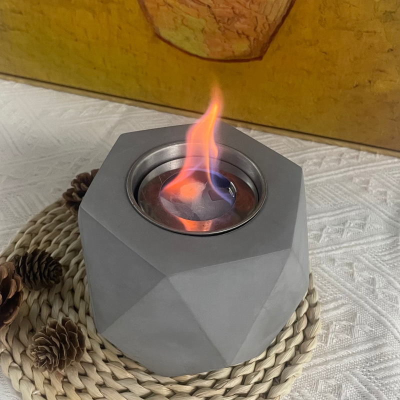 SOURCE Factory portable indoor and outdoor mini heating stove home Modern decoration desktop alcohol fireplace lamp