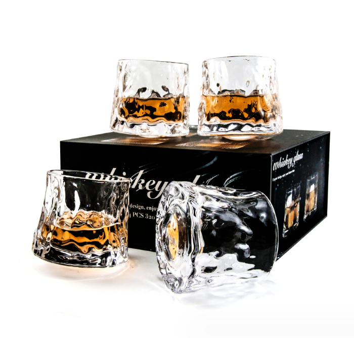 On Sale Glass Pure Crystal Whiskey Glasses Transparent Set Of Whiskey Glasses CLASSIC Personalized Whiskey Glass Sets