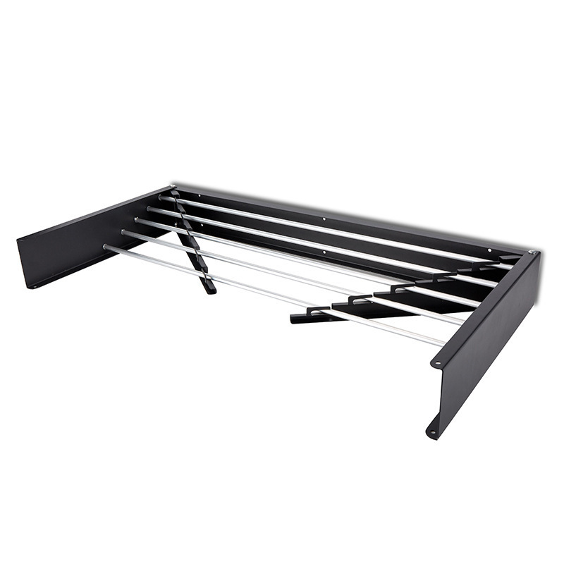 Multi-function Iron Foldable Laundry Rack For Towels And Clothes Wall-Mounted Retractable Towel Rack