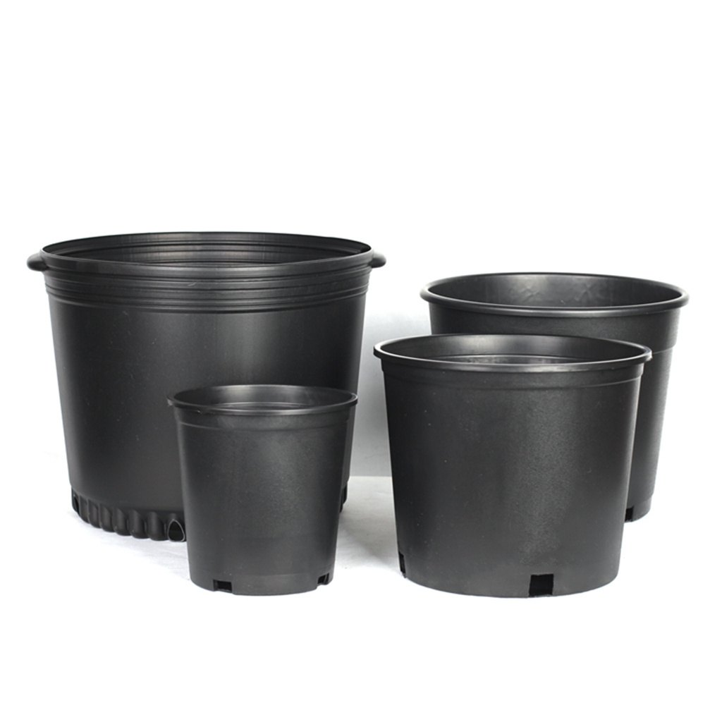 Wholesale Cheap Black 1 2 3 5 7 14 15 Gallon Injection Blow Mold Mould Nursery Plastic Plant Pots For Nursery Plants