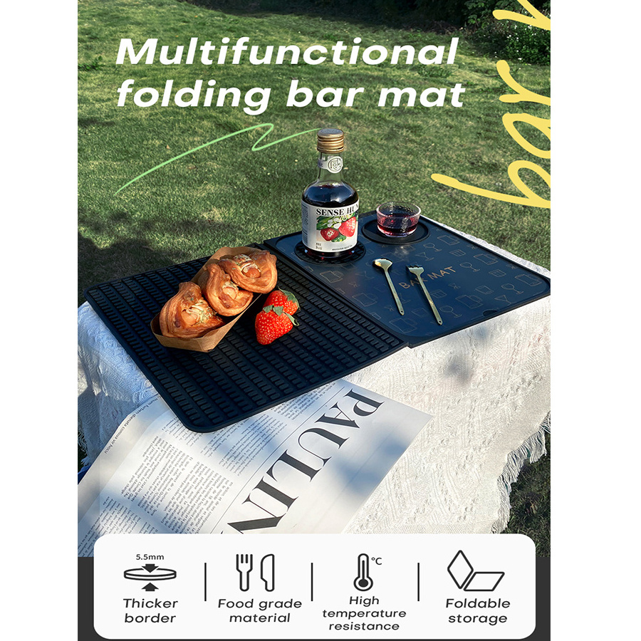 High Quality Sustainable Non-woven Bar Mat CE / EU Bar Mats Free Sustainable Campari Bar Mat