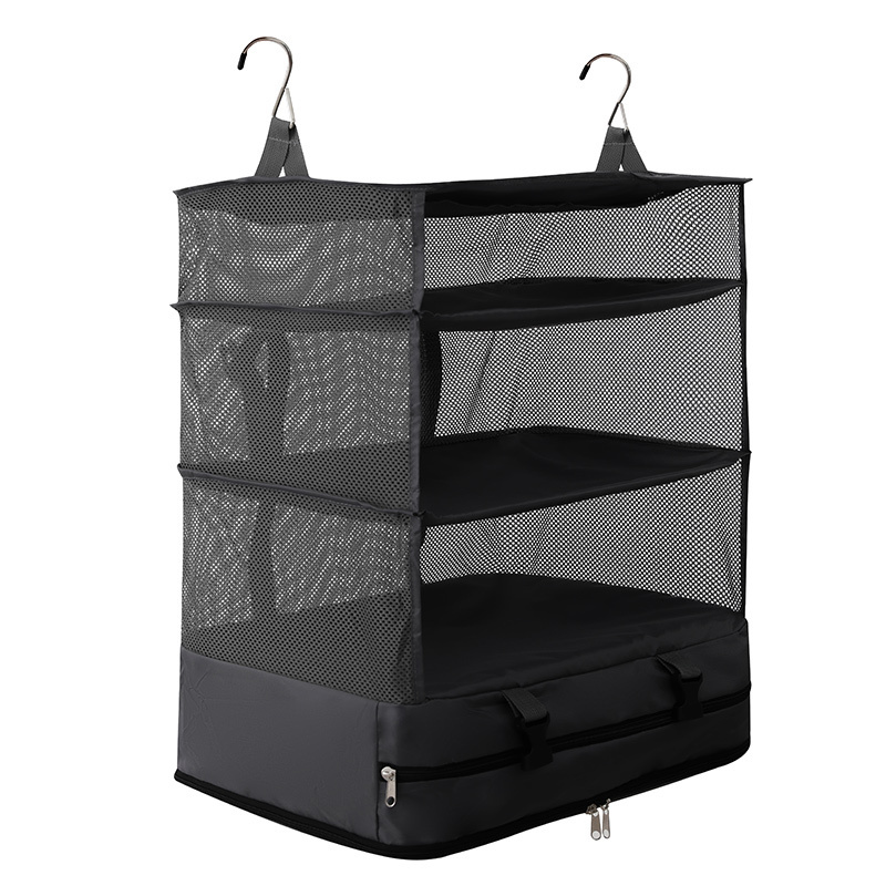 New Design Shelves Bag Portable Hanging Travel Shelves Bag Packing Cube Organizer Suitcase Storage Large Capacity