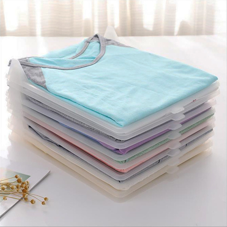 Home closet organizer folder stackable shirt folding board wardrobe clothes organizer divider file