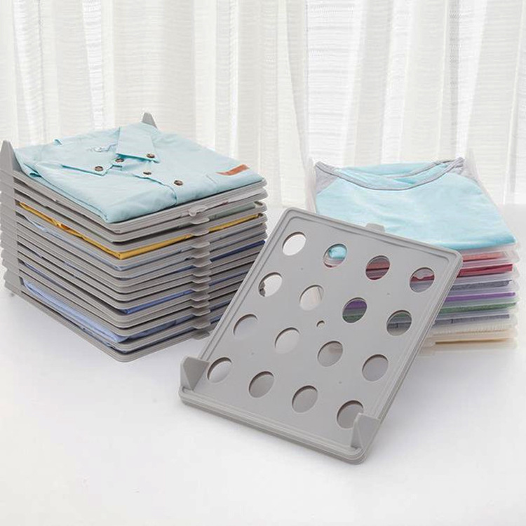 Home closet organizer folder stackable shirt folding board wardrobe clothes organizer divider file