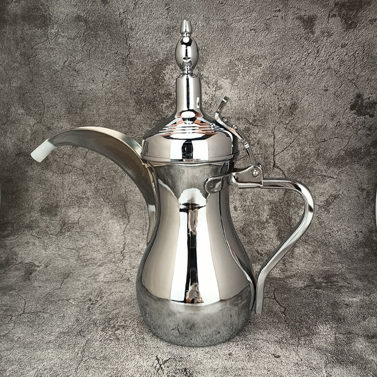 Hot Selling Gold Luxury Coffee Dallah China Stainless Steel Arabic Coffee Pot Dallah