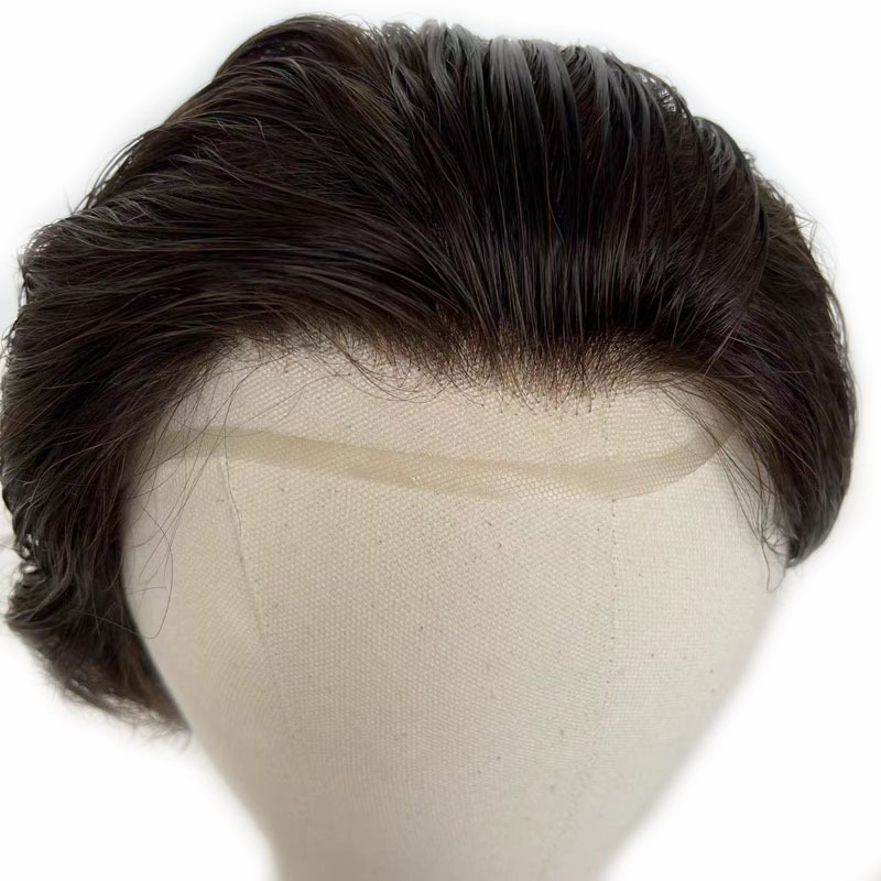 Natural hair swiss serviceable  toupee hairpiece for men wigs human hair