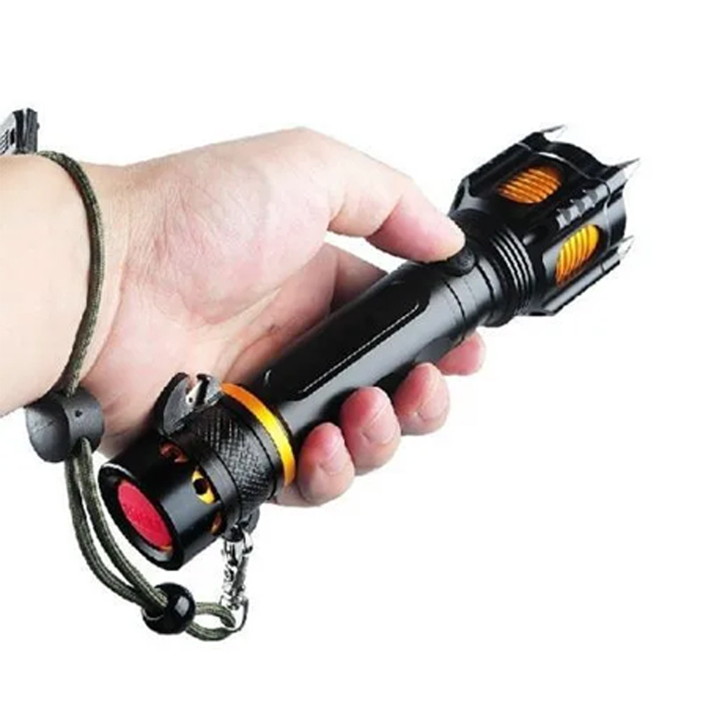 T6 10W rechargeable long-range Defensive multifunctional LED flashlight