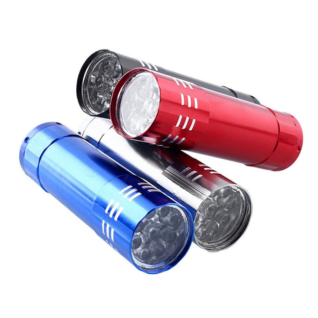 Aluminium Alloy Ultraviolet LED Mini Flashlight Keychai Torch Lights AAA Battery Power Hand Portable UV Flashlight Keychain