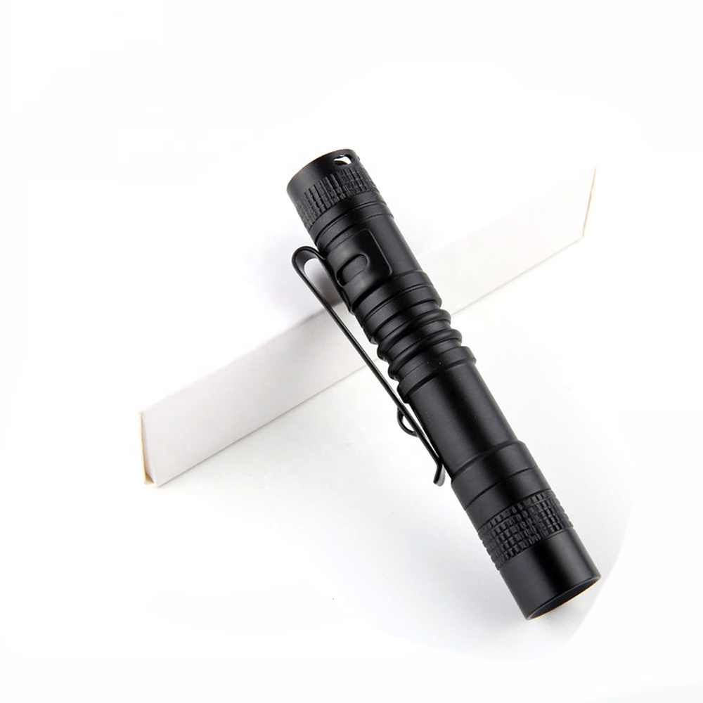 High Power Aluminium Alloy Pen Light Mini Flat Penlight Led XPE Tactical Mini Flashlight with White Light