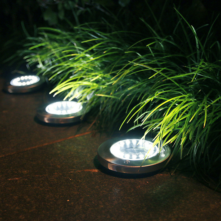 Power Dream Reflector Wall Lights Battery Operated Lampara Led Exterior Bollard Lampadaire Solaire Lampe Solar Garden Lights