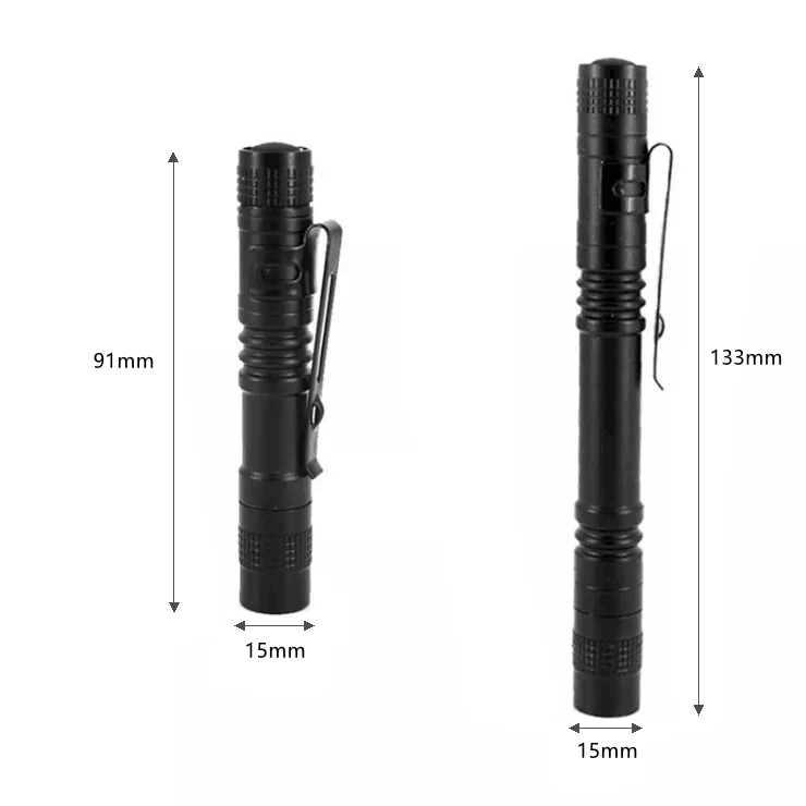 High Power Aluminium Alloy Pen Light Mini Flat Penlight Led XPE Tactical Mini Flashlight with White Light