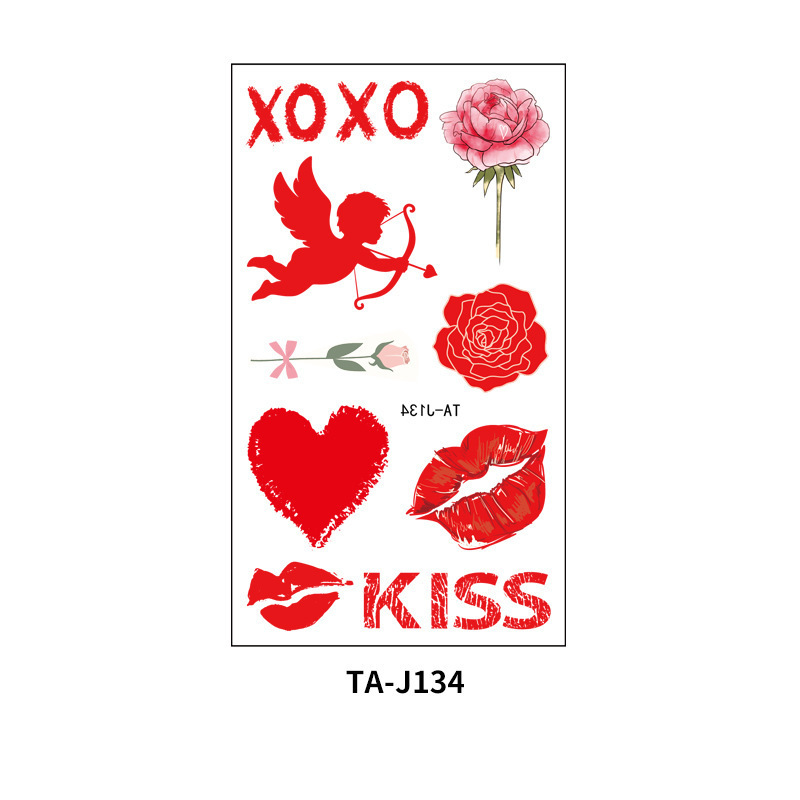 2024 Valentines Lip Tattoo Supplies Lip Print Designs Temporary Tattoo Custom Temporary Kiss Tattoo